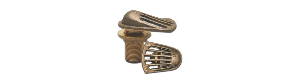 Bronze Web Base Intake Thru Hull