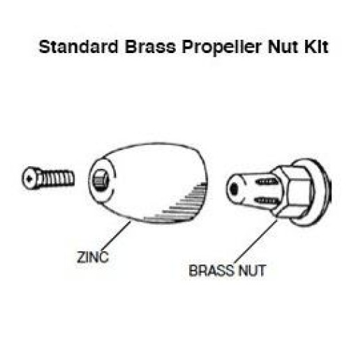 Camp Propeller Brass Shaft Nut FN