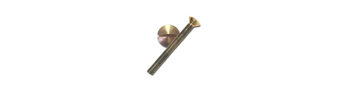 Bronze Oval Head Slotted Bolts