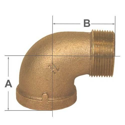 Bronze Street Elbow 1/4" 90 Degrees 00103025