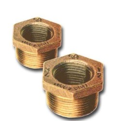Bronze Hex Bushing 1/2" x 1/8" 00114050011