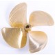 Conquest 4 Blade Bronze 24" Diameter CNC Propeller