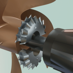 Piranha Dual Line Cutter for 1.25" Shaft