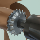 Piranha Dual Line Cutter for 1.00" Shaft