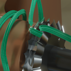 Piranha Dual Line Cutter for 1.00" Shaft