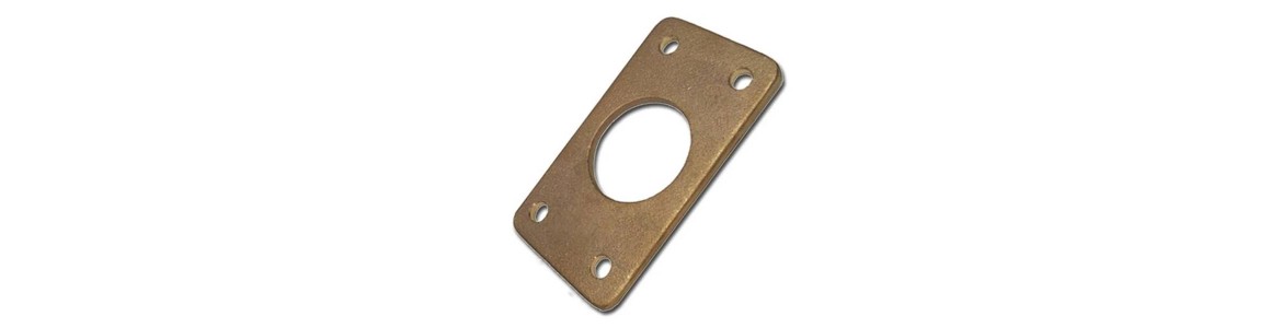 Rectangular Bronze Rudder Port Backing Plates