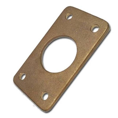 Rectangular Bronze Rudder Port Backing Plates